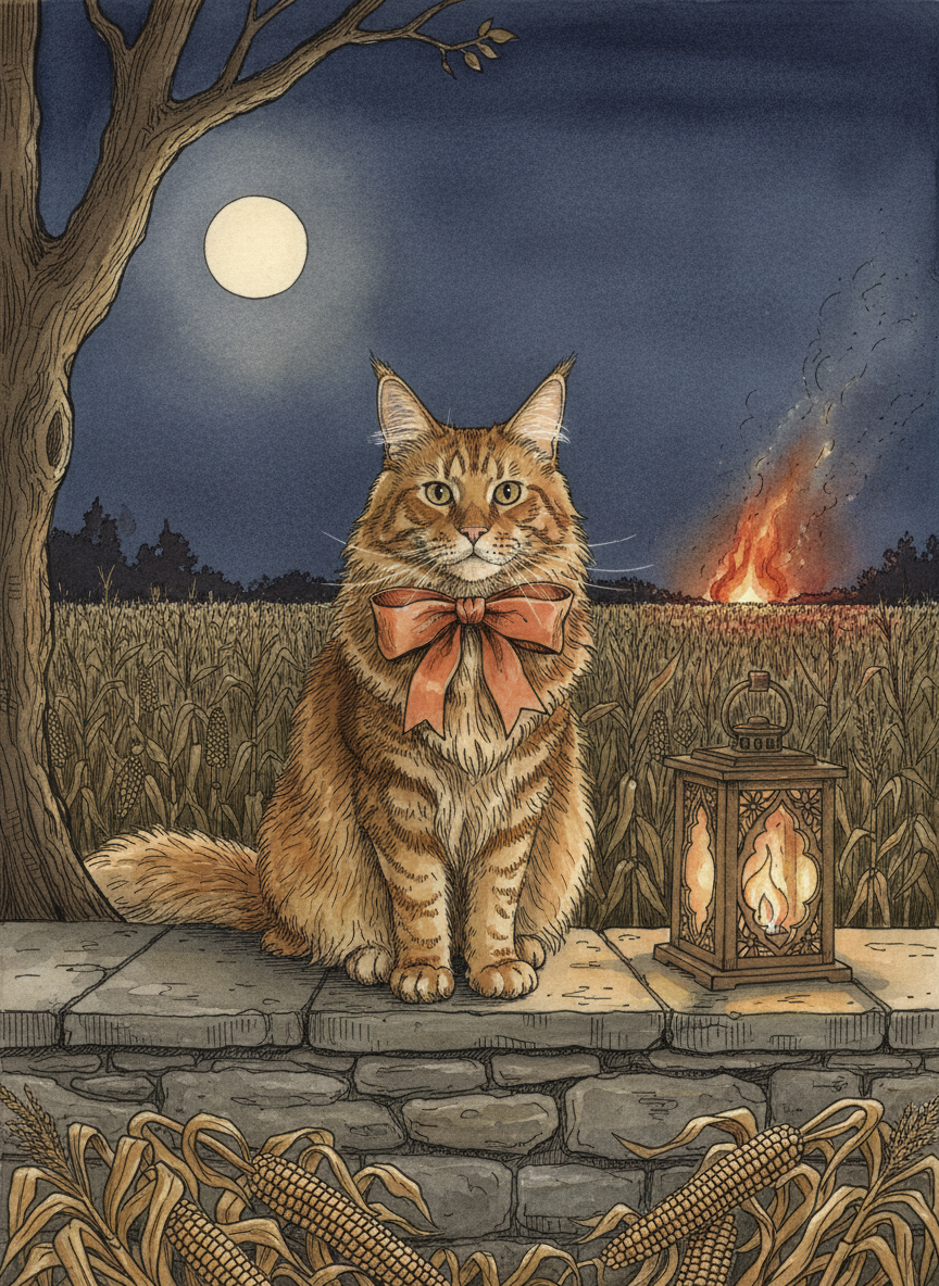 Miss Persimmon Hallow — The Illustrated Halloween